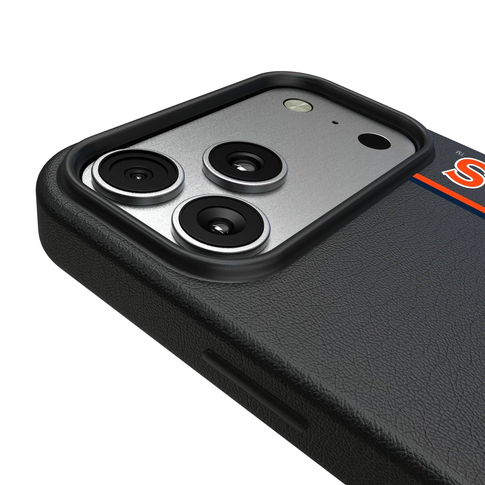 Alt View 2. Keyscaper - Auburn Tigers iPhone Magnetic Bump Case - 15 Pro Max - Black.