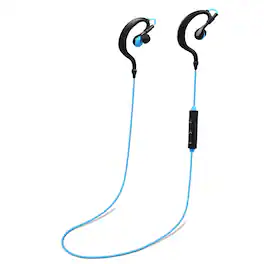 BEARSOLIM - Wireless Headsets V4.1 Sport In-Ear Stereo Headphones Sweat-proof Neckband Earbuds, - Blue