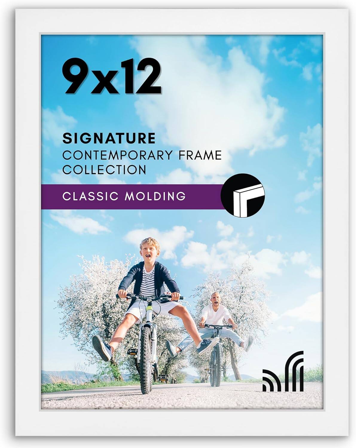 blue 12x18 Poster Frame with Shatter Resistant Glass Gallery Style ...