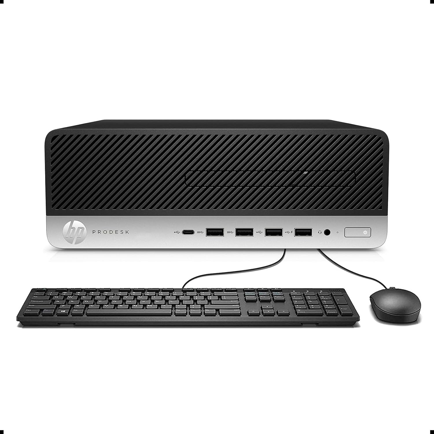 HP - Refurbished Excellent - ProDesk 600G3 SFF Desktop PC, Intel Core i5-6500 3.2GHz, 16GB DDR4 RAM, 512GB SSD, USB Keyboard&Mouse, Win11 Pro - Black