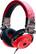 Angle Standard. iDance - Disco DJ Headphones - Aluminum, Black, Red.
