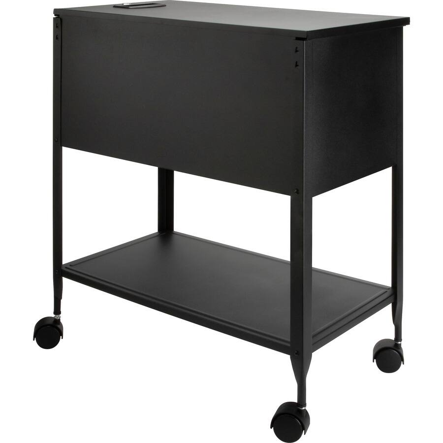 Left. Lorell - Lorell Standard Mobile File  4 Casters  13.50 Width x 24.75 Depth x 28.25 Height  Black  1 Each - Black.