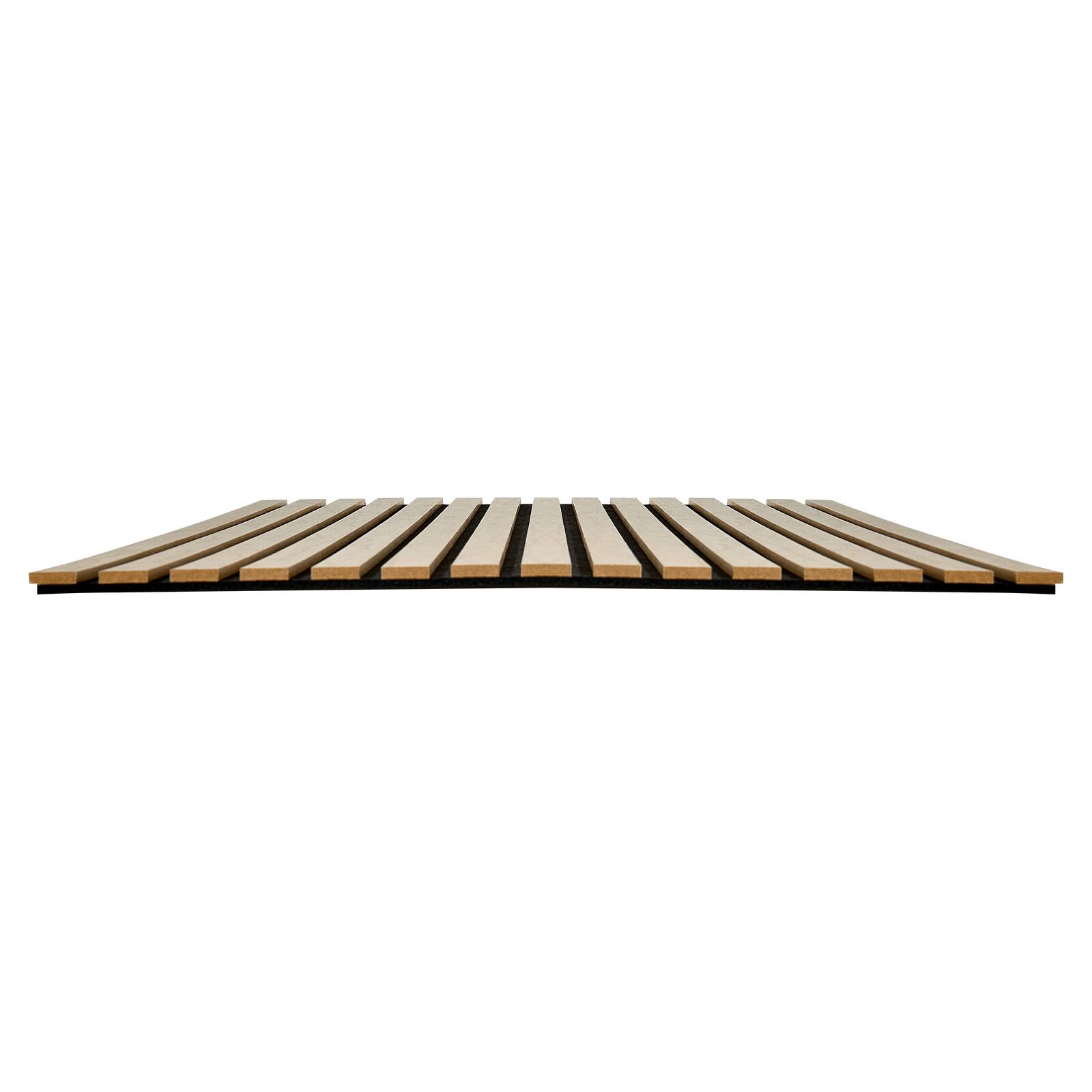 Alt View 5. VEVOR - Wood Wall Panels, 47.2 x 23.6 in, Acoustic Slat Panels, Oak Finish, Sound Absorbing for Living Rooms, Bedrooms, Offices - Oak.
