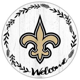 Fan Creations - New Orleans Saints 12" Welcome Circle Sign - Multicolor