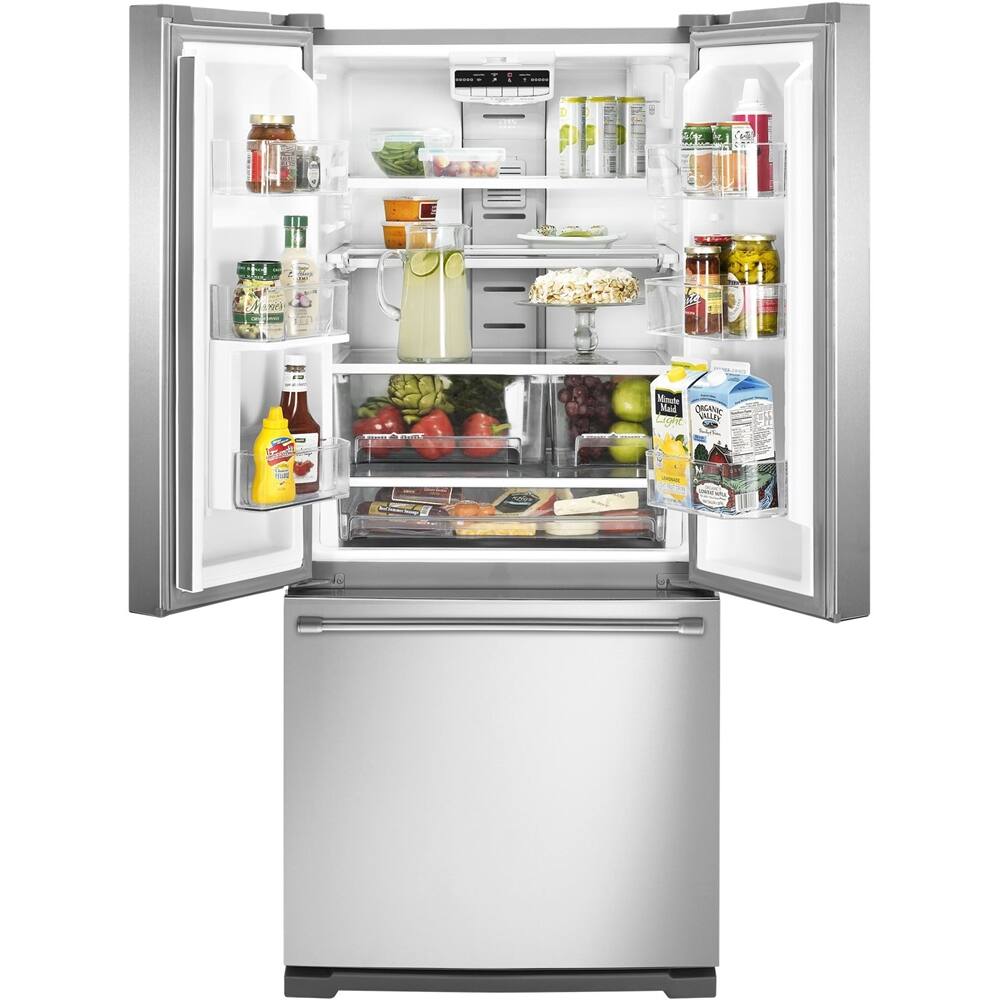 Best Buy: Maytag 19.7 Cu. Ft. French Door Refrigerator Monochromatic ...