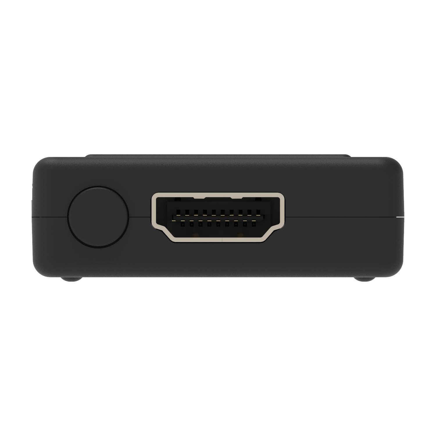 Left. Retro-Bit - Retro-Bit Retro Prism HDMI Adapter for GameCube 1080P AV to HDMI Converter - Black.