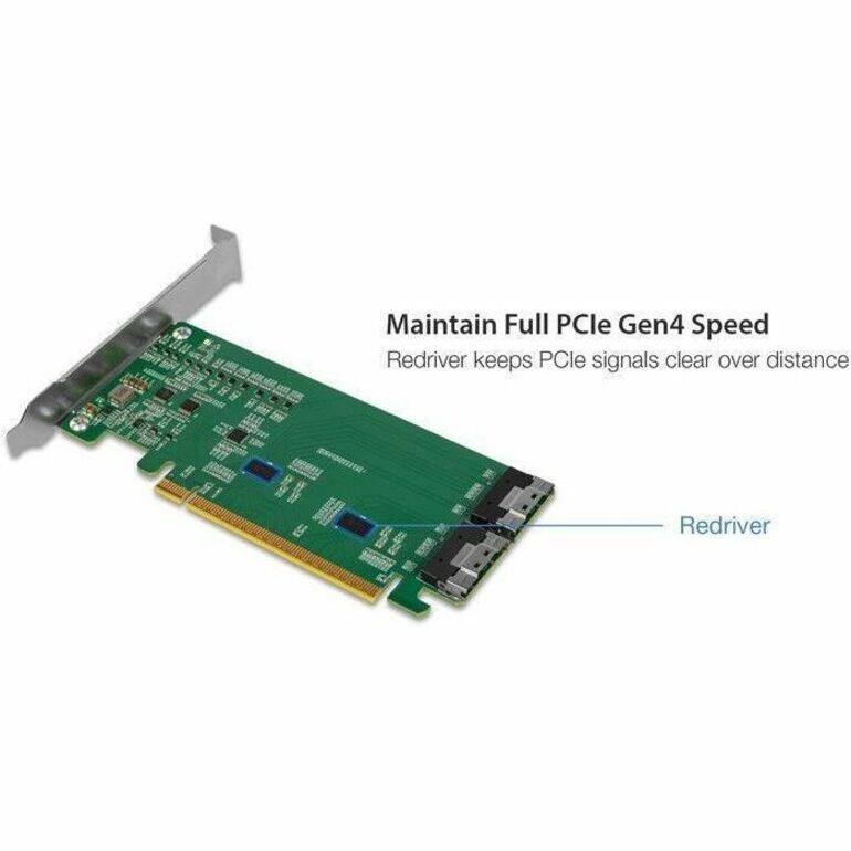 Maintain Full PCIe Gen4 Speed  
Redriver keeps PCIe signals clear over distance  
Redriver