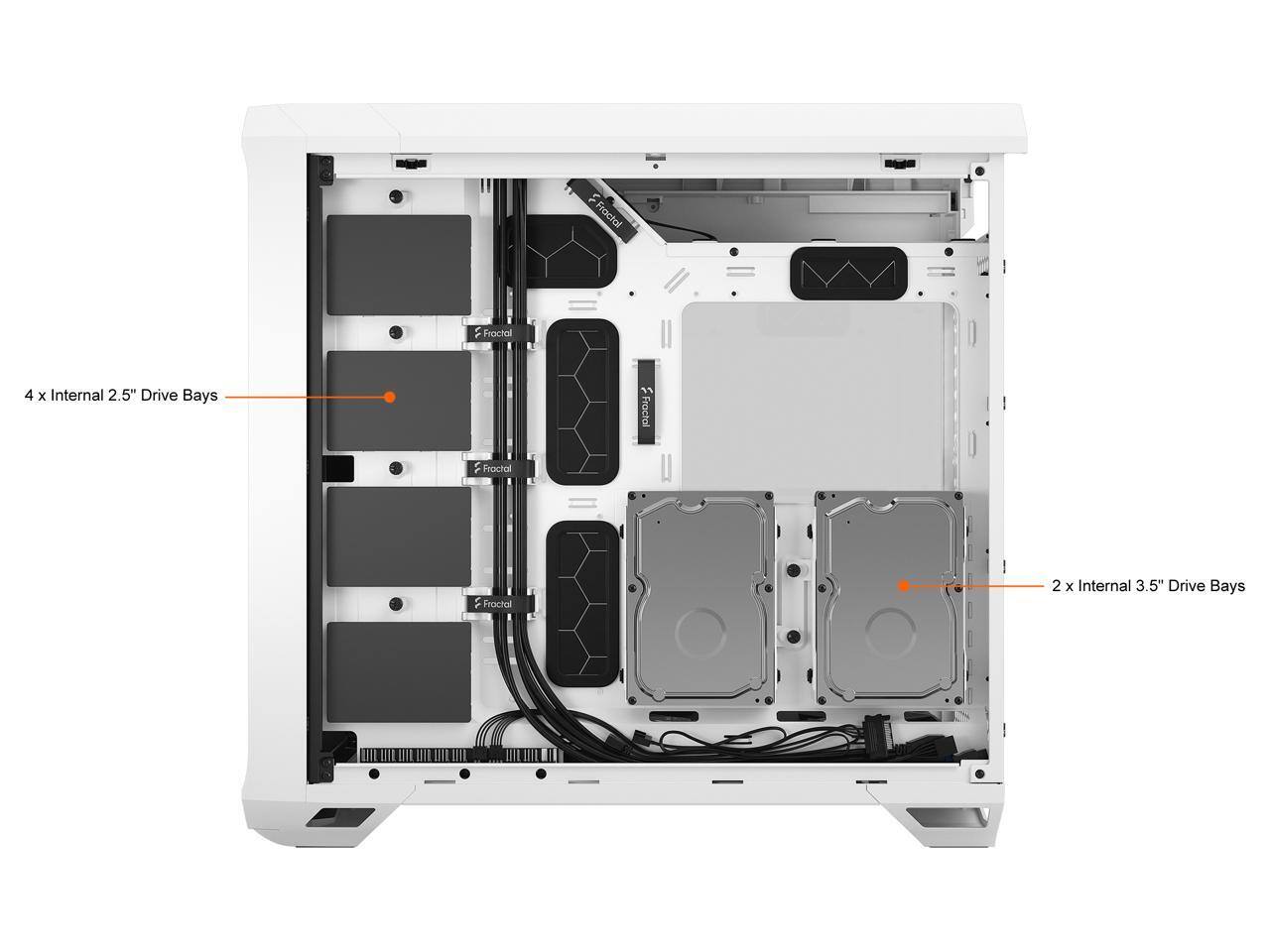 Fractal Design Torrent White E ATX Tempered Glass Window High