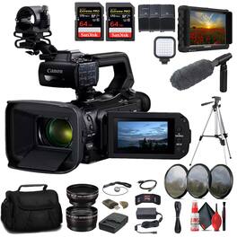 Canon - XA75 UHD 4K30 Camcorder with Dual-Pixel Autofocus + 4K Monitor + Pro + More