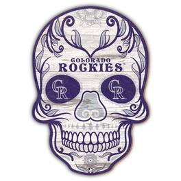 Fan Creations - Colorado Rockies 12'' Sugar Skull Sign - Multicolor