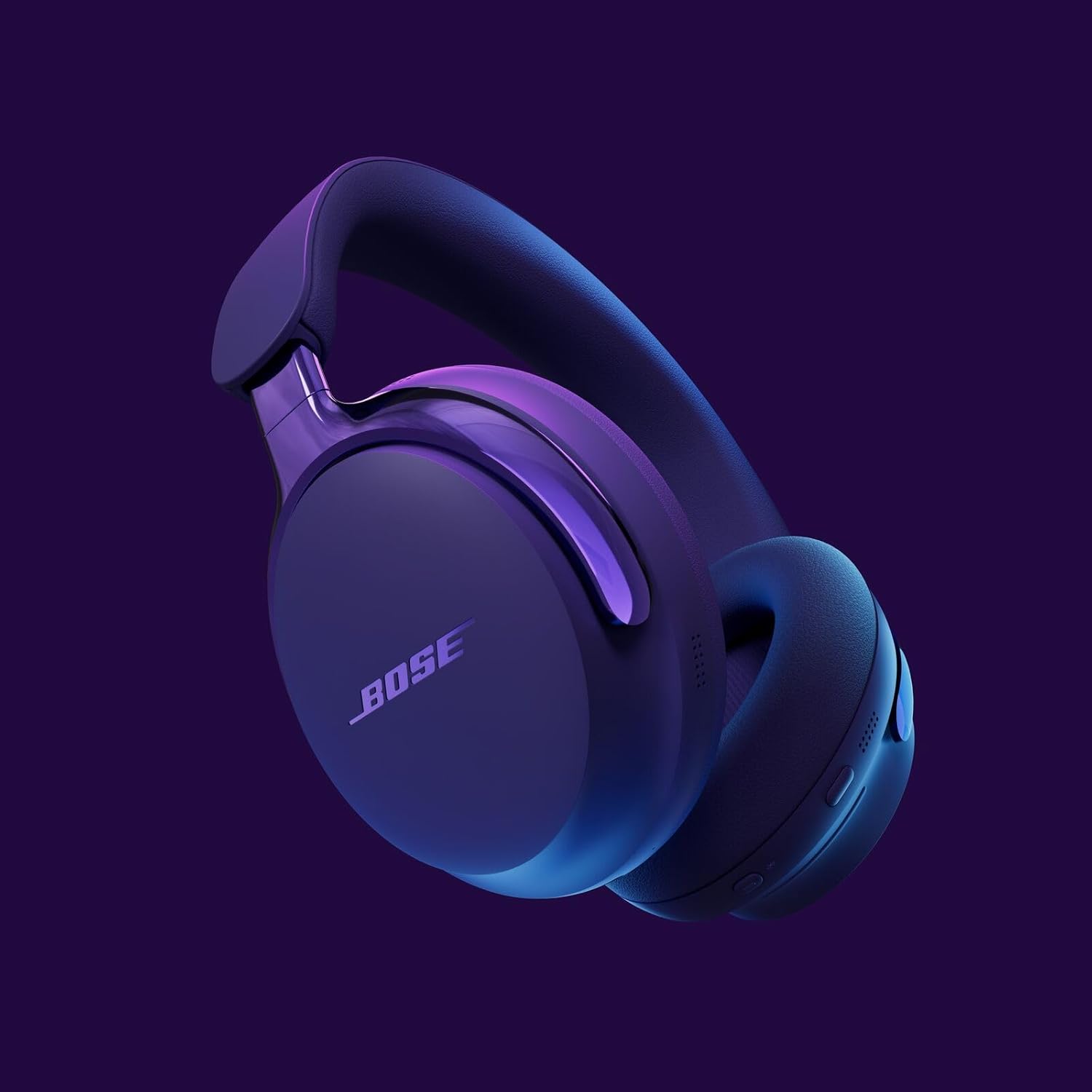 Alt View 2. Bose - Bose QuietComfort Ultra Bluetooth Headphones (2nd Gen) Bundle with Fast Charger, Noise Cancelling (Midnight Violet) - Midnight Violet.