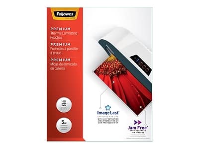 Fellowes - ImageLast Premium Thermal Laminating Pouches, Letter Size, 5 Mil, 200/Pack - Clear price history on PriceWatchPro