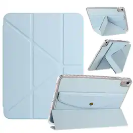 Dteck - for Apple iPad (A16) 11" 2025 & iPad 10th Gen 2022 Y-Fold Tablet Case,Shockproof Cover with Wallet Pockets & Pen Holder - Blue