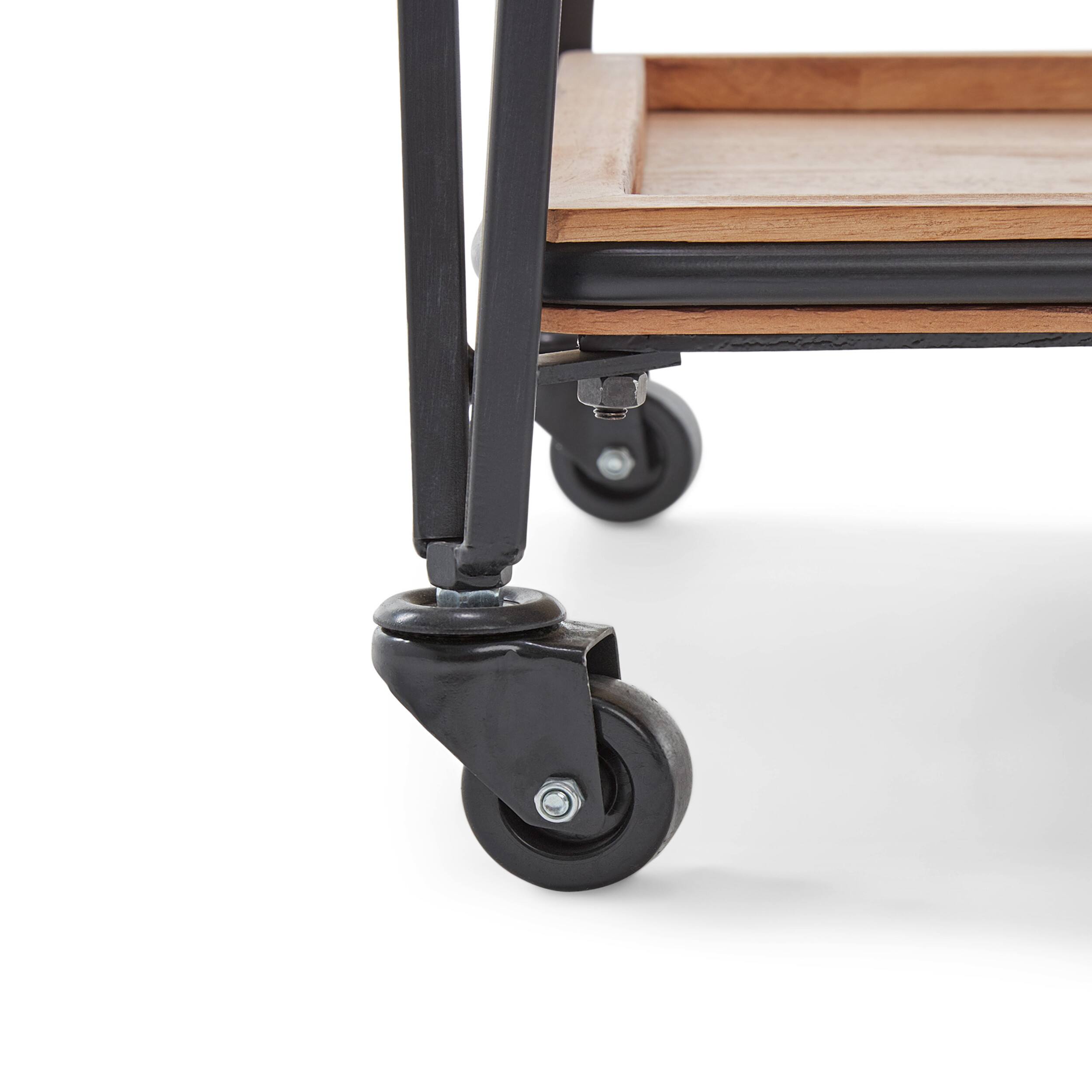 Alt View 17. Click Decor - Cooper Bar Cart - Black.