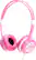 Angle Standard. iDance - Free Over-the-Ear DJ Headphones - Pink.