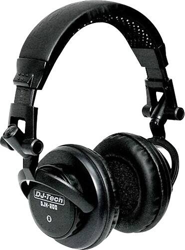 Angle Standard. DJ-Tech - DJH-200 Over-the-Ear DJ Headphones.