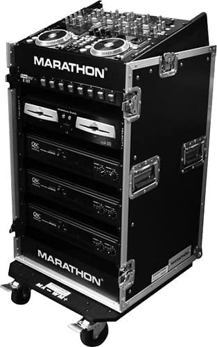 Angle Standard. Marathon Pro - Flight Road Case 10U Slant/14U Vertical Rack System.