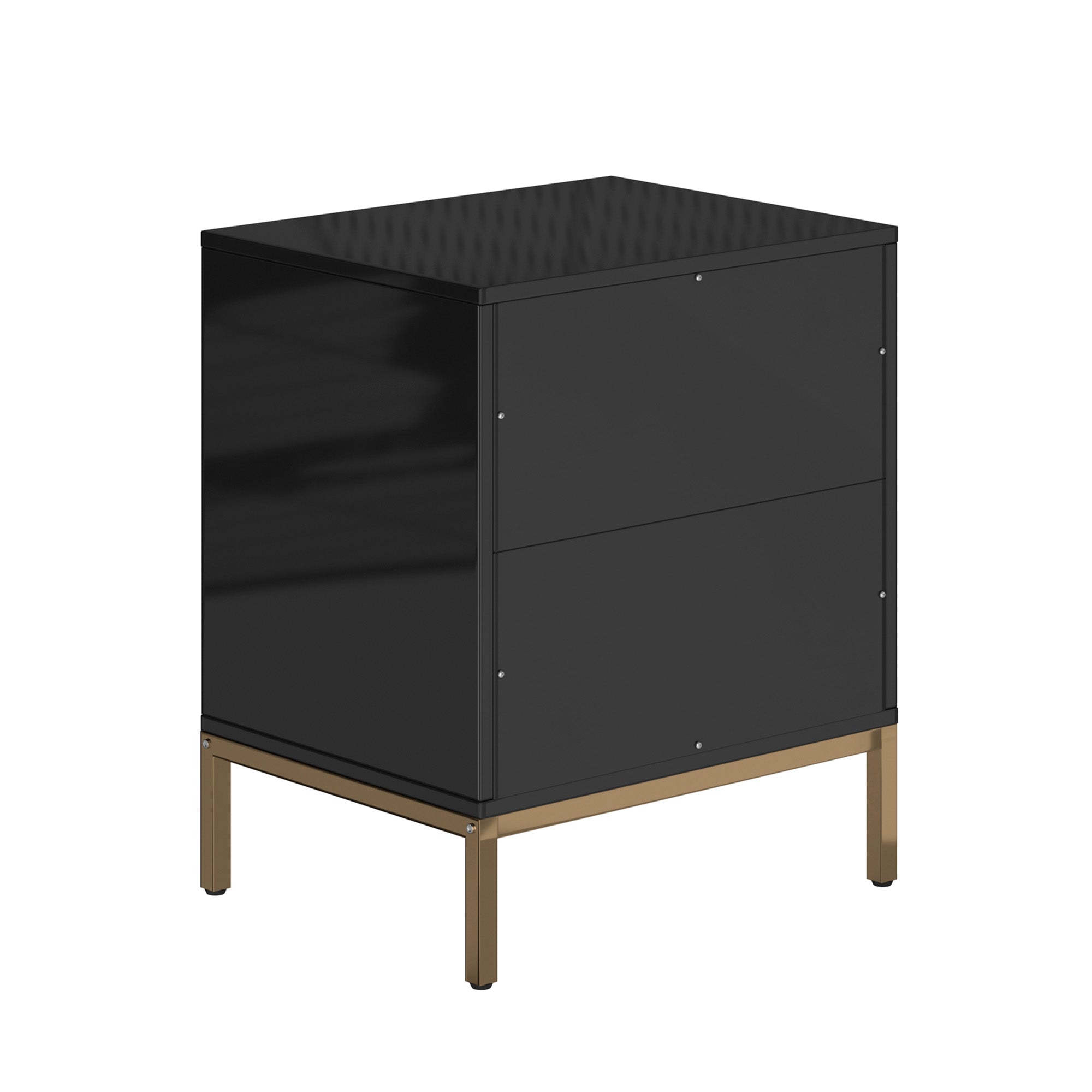 Alt View 10. Boyel Living - Wooden 2-Drawer Side Table - Black.
