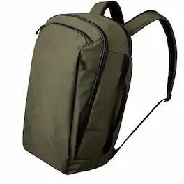 ALPAKA - Traverse 30L Travel Laptop Backpack for 16-Inch Laptops, Clamshell Opening, Luggage Pass-Through and Bottle Pocket - Green Axoflux 400D Ripstop Nylon