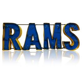 Imperial - Los Angeles Rams 26" x 9" Lighted Recycled Metal Sign - Multicolor