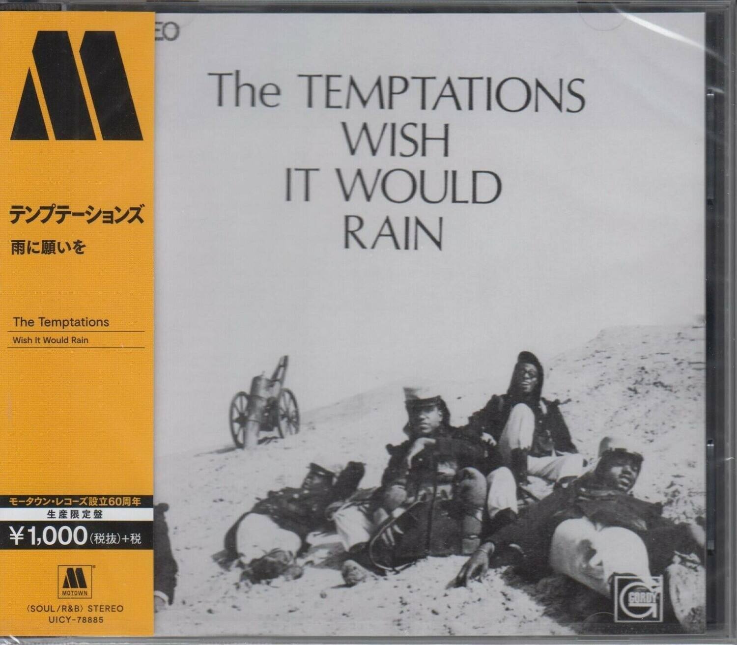 The TEMPTATIONS  
WISH IT WOULD RAIN  

The Temptations  
Wish It Would Rain  

¥1,000 (税抜)+税  

モータウンレコード設立60周年  
生産限定盤  

(SOUL/R&B) STEREO  
UCY-78885  

MOTOWN