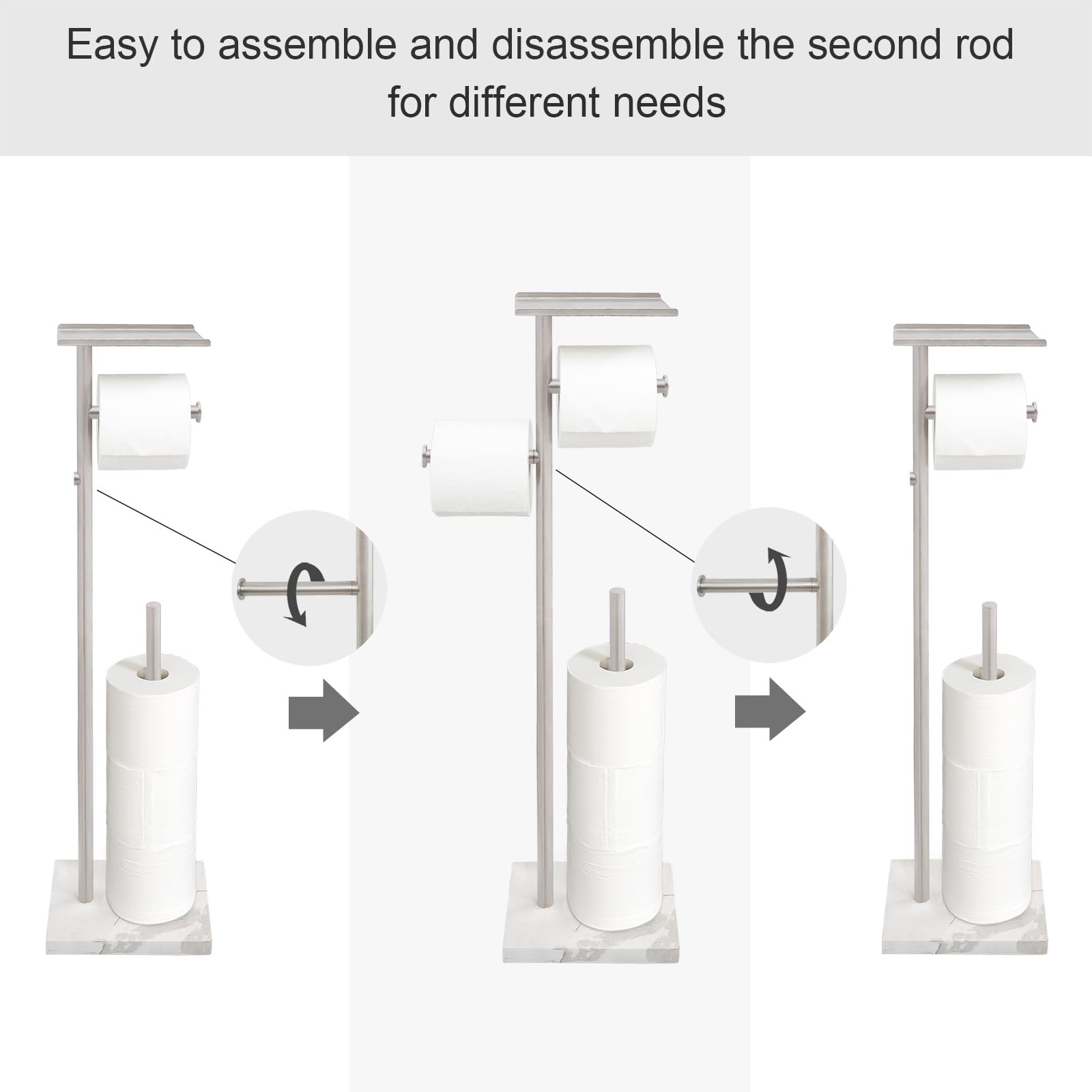Easy to assemble and disassemble the second rod for different needs