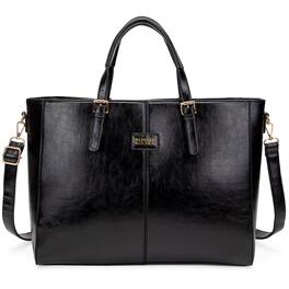 Badgley Mischka - Julia Vegan Leather Weekender Duffel Bag - Black