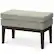 Angle. Simpli Home - Carlson Small Ottoman Bench - Greige.
