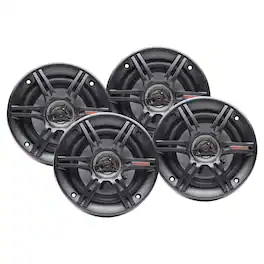 Crunch - CS-653 300 Watts 6.5-Inch 3-Way 4 Ohms Car CS Speakers, 2 Pair - Black