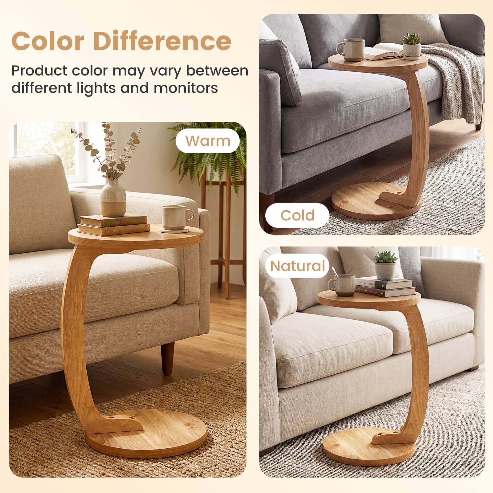 Color Difference  
Product color may vary between different lights and monitors  

Warm  
Cold  
Natural