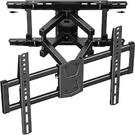 Dazzed Corner - Full Motion TV Mount for 42-86" TVs, 24" Stud Compatible, VESA 600x400mm - Black