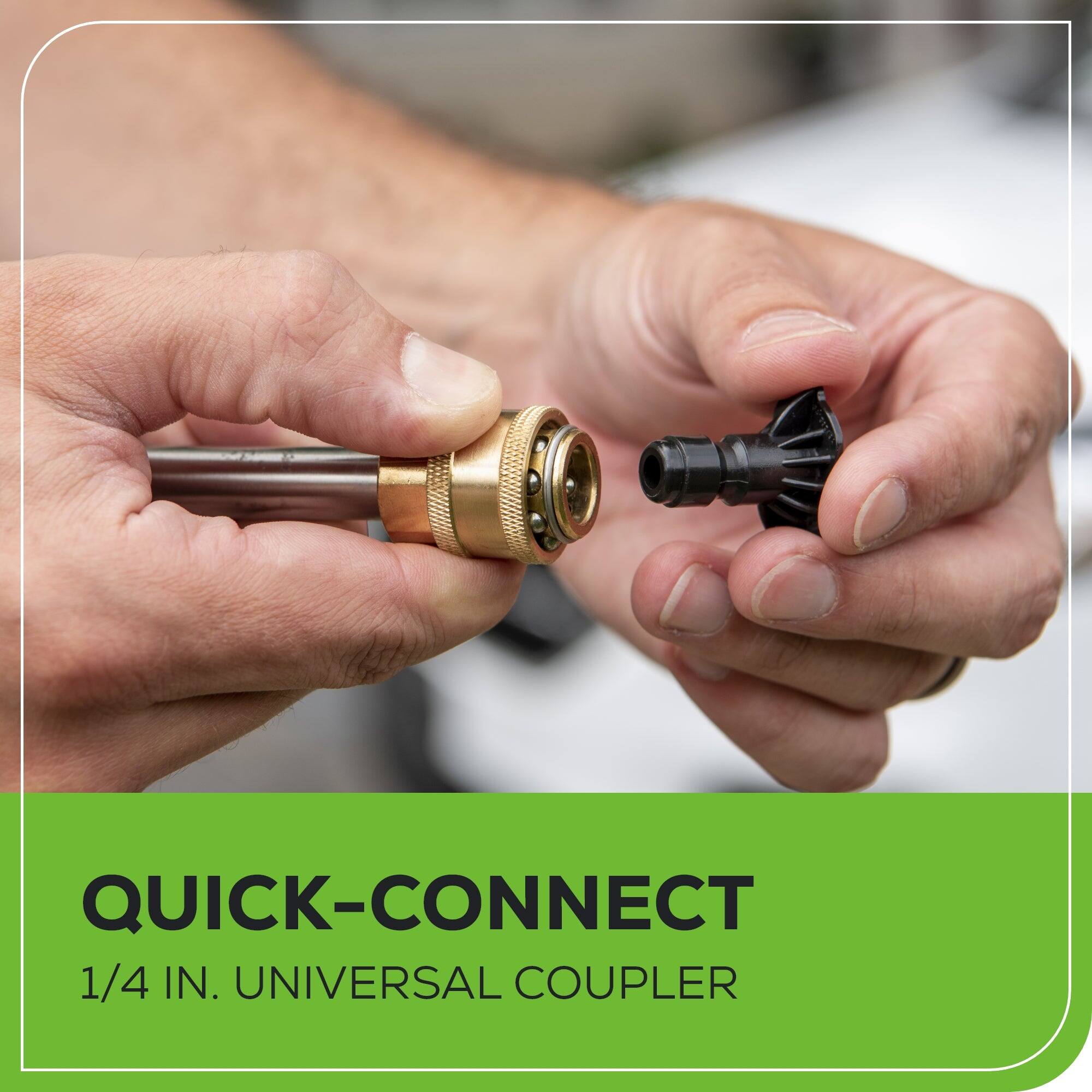 QUICK-CONNECT  
1/4 IN. UNIVERSAL COUPLER