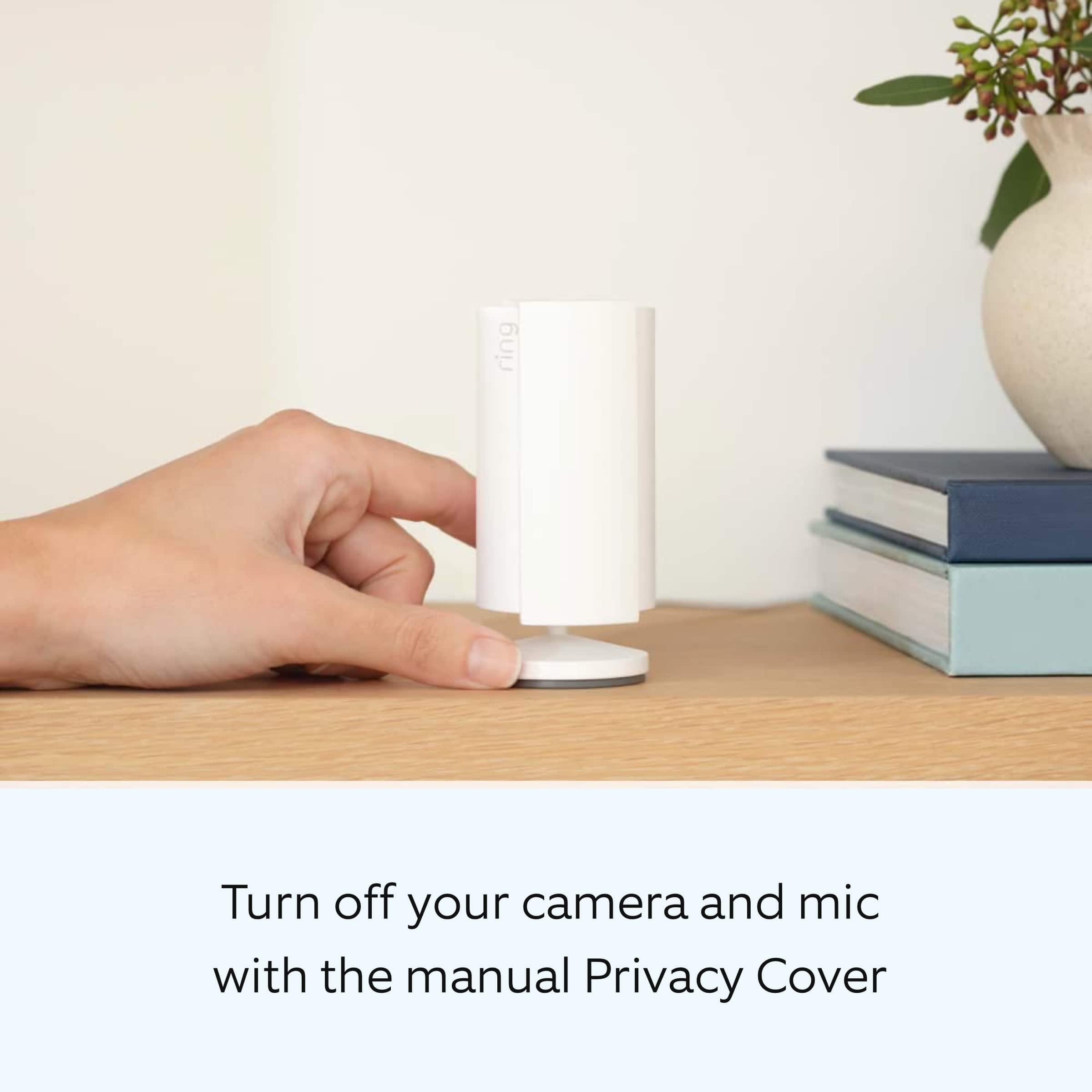 Turn off your camera and mic with the manual Privacy Cover.