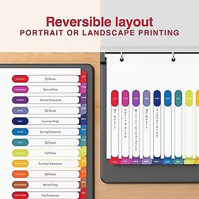 Reversible layout  
PORTRAIT OR LANDSCAPE PRINTING

Q1 Goals  
JAN  
FEB  
MARCH  
APRIL  
MAY  
Q2 Goals  
JUNE  
JULY  
AUG  
SEP  
Q3 Goals  
OCT  
NOV  
DEC  
Q4 Goals  

Spring Prop  
Winter Clearance  
Q2 Goals  
Summer Prep  
Spring Clearance  
Q3 Goals  
Fall Prep  
Summer Clearance  
Q4 Goals  
Winter Prep  
Fall Clearance