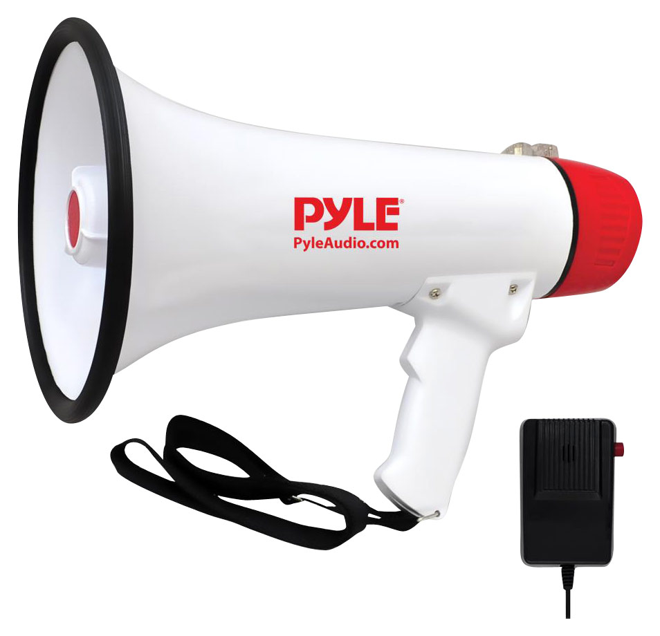 PYLE Megaphone Bullhorn White PMP48IR - Best Buy