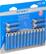 Front. Dynex™ - AA Batteries (16-Pack) - Blue/Silver.