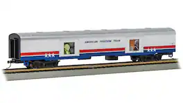 Bachmann - Trains - LIMITED EDITION AMERICAN FREEDOM TRAIN CARS - LIGHTED EXHIBIT CAR #101 1776-1796 - HO Scale