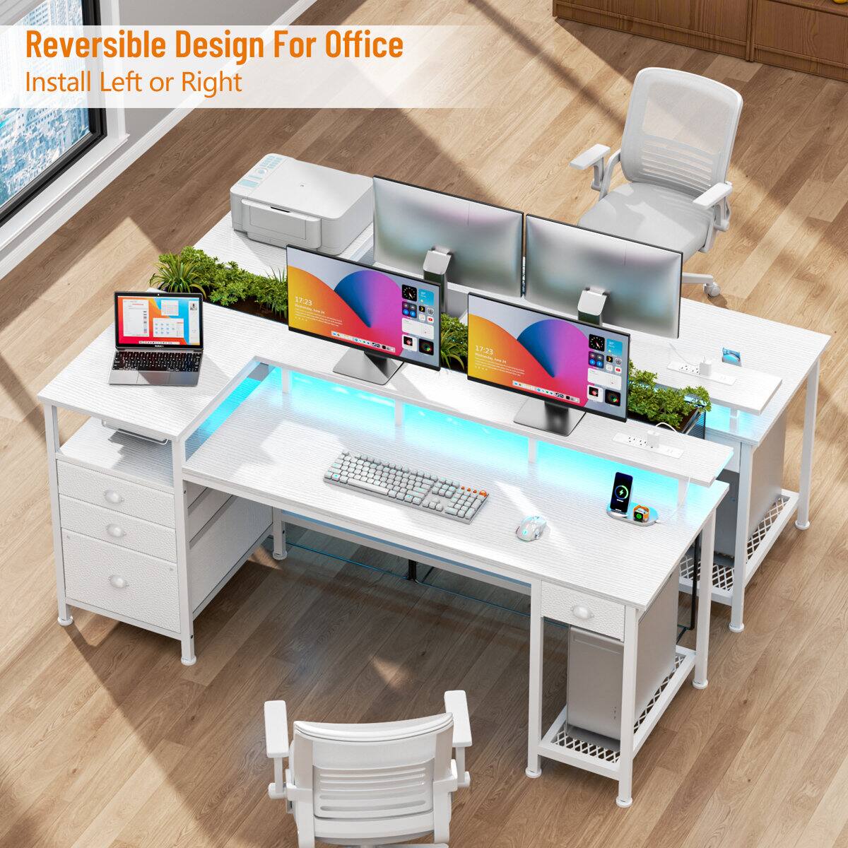 Reversible Design For Office  
Install Left or Right