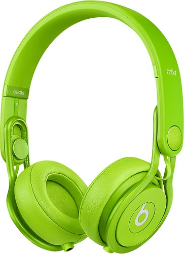 Beats Mixr Skins for Beats by Dr. Dre Houndstooth Neon Lime Green