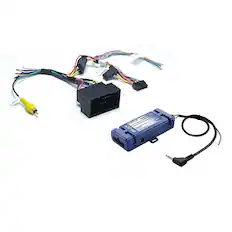 Front. PAC - Radio Replacement and Steering Wheel Control Interface for Select Dodge, Jeep, and RAM Vehicles - Blue.