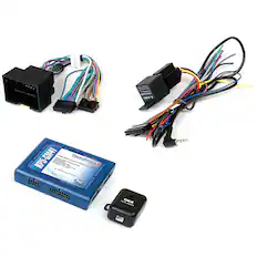 Front. PAC - Radio Replacement and Steering Wheel Control Interface with OnStar Retention for Select GM Vehicles - Blue.