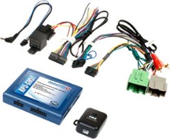PAC - Radio Replacement and Steering Wheel Control Interface with OnStar Retention for Select GM Vehicles - Blue - Front_Zoom