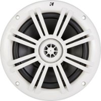 KICKER - 6-1/2" 2-Way Marine Speakers with Polypropylene Cones (Pair) - White - Front_Zoom