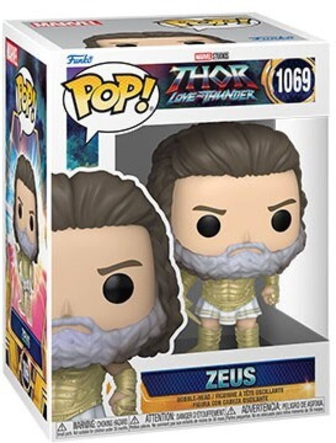 MR L Funko POP! THOR LOVE-THUNDER 1069 ZEUS ATTENTION ADVERTENCIA