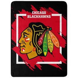 Northwest - Chicago Blackhawks 46" x 60" Dimensional Micro Raschel Plush Throw Blanket - Black