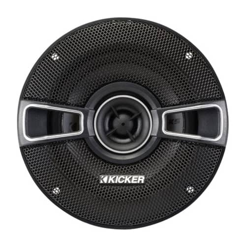 Front. KICKER - 2014 KS Series 4" 2-Way Car Speakers with Polypropylene Cones (Pair) - Black.