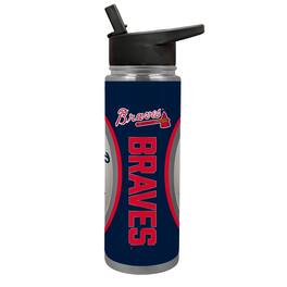 Great American Products - Atlanta Braves 24oz. Jr. Thirst Game Ball Hydration Bottle - White