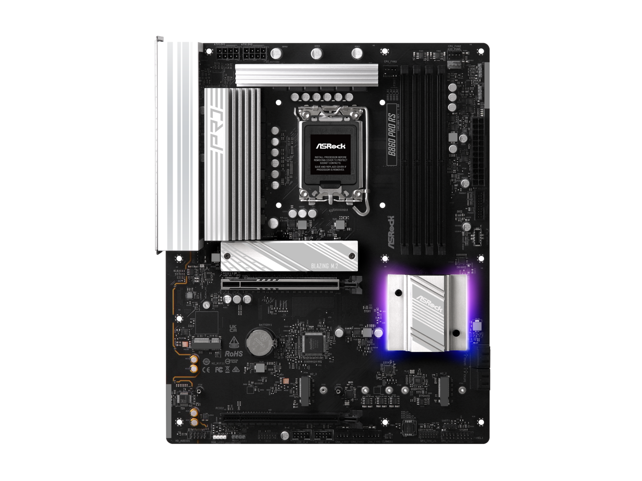 C.. 62: 00Do - PJ 5 RS PRO - ASRock B860 - id ar - 218 I /SReck BLAZING M7 ad UK CA RoHS il 2 -8 - ASReck CE