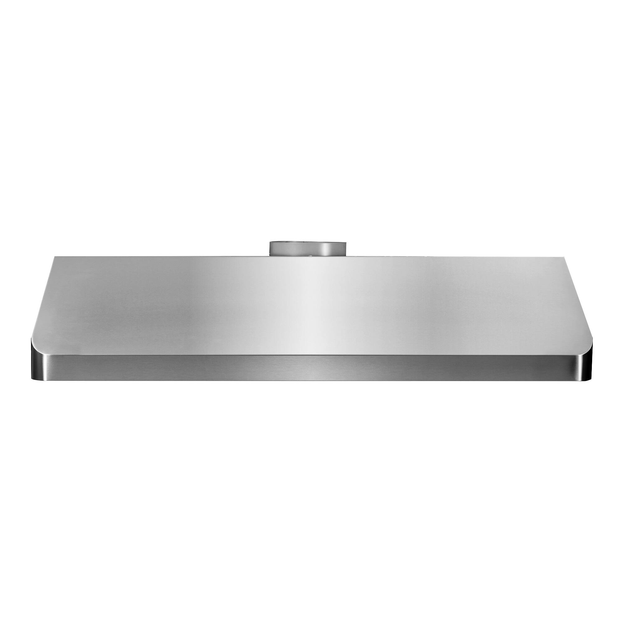 Alt View 2. COSMO - COS-QB48 48 in. Haven Collection 500 CFM Ducted Under Cabinet Range Hood, Button Control, LED Lights - Stainless Steel.