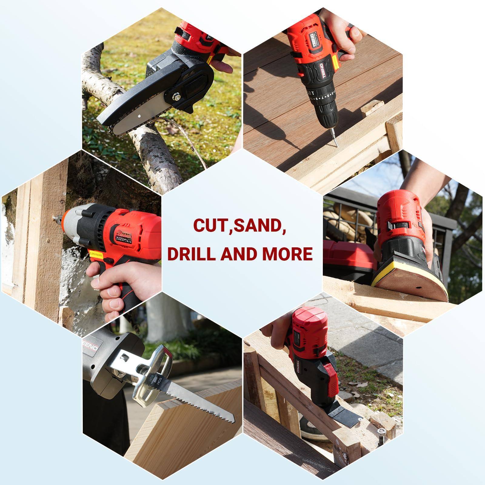 CUT, SAND, DRILL AND MORE